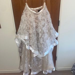 Two piece prom dress